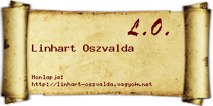 Linhart Oszvalda névjegykártya